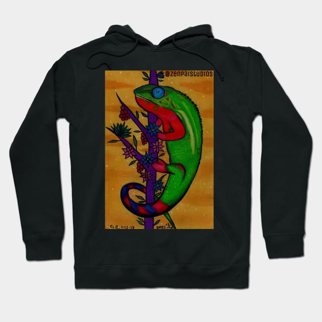 Karma Chameleon Hoodie by Zenpaistudios